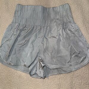 FP Movement by Free People High‎ Waist Silver Shorts
